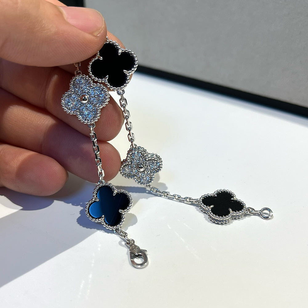 [Sprite Jewelry]New CLOVER 5 MOTIF ONYXS BRACELET COLLECTION