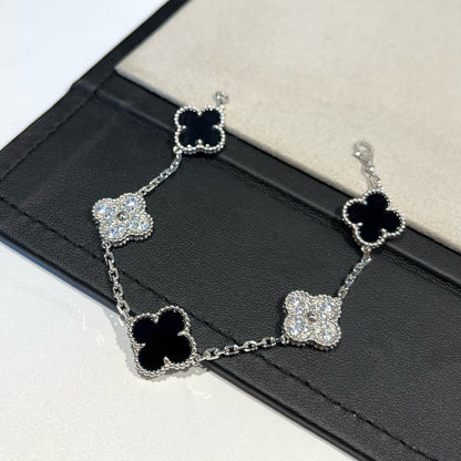 [Sprite Jewelry]New CLOVER 5 MOTIF ONYXS BRACELET COLLECTION