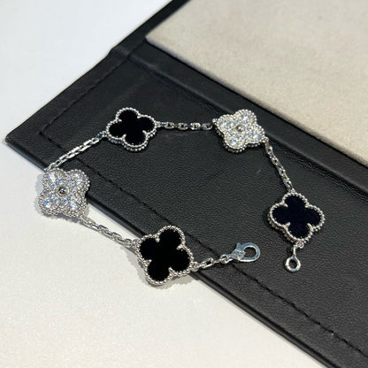 [Sprite Jewelry]New CLOVER 5 MOTIF ONYXS BRACELET COLLECTION