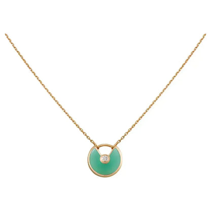 ¡®Sprite Jewelry¡¯AMULETTE GOLD MALACHITE NECKLACE