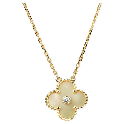 ¡®Sprite Jewelry¡¯CLOVER 15MM DIAMOND GOLD MOTHER OF PEARL NECKLACE