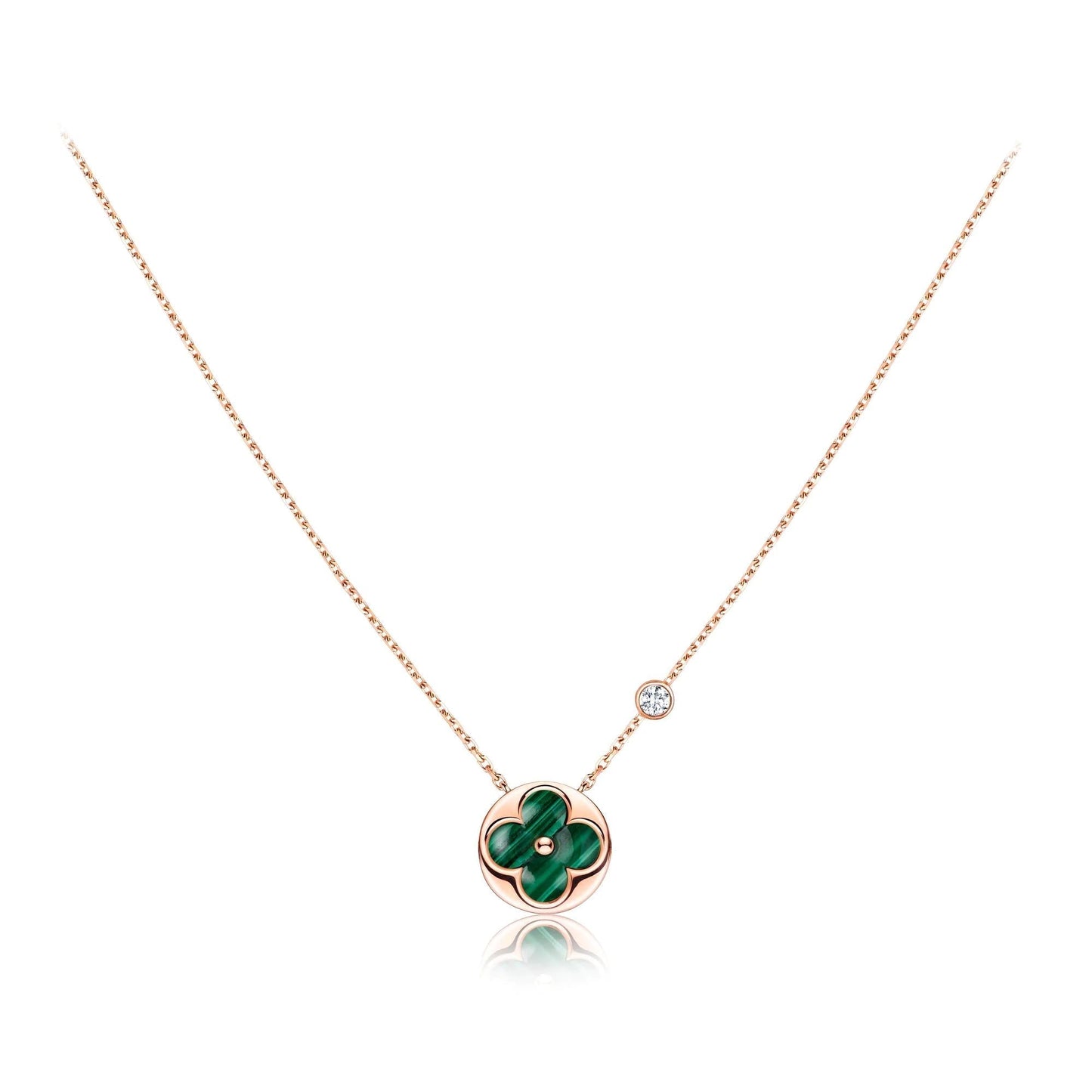 ¡®Sprite Jewelry¡¯SUN PEDANT PINK GOLD 1 DIAMOND NECKLACE