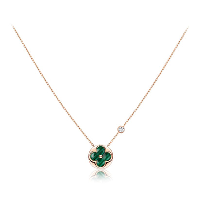 ¡®Sprite Jewelry¡¯SUN PEDANT PINK GOLD 1 DIAMOND NECKLACE