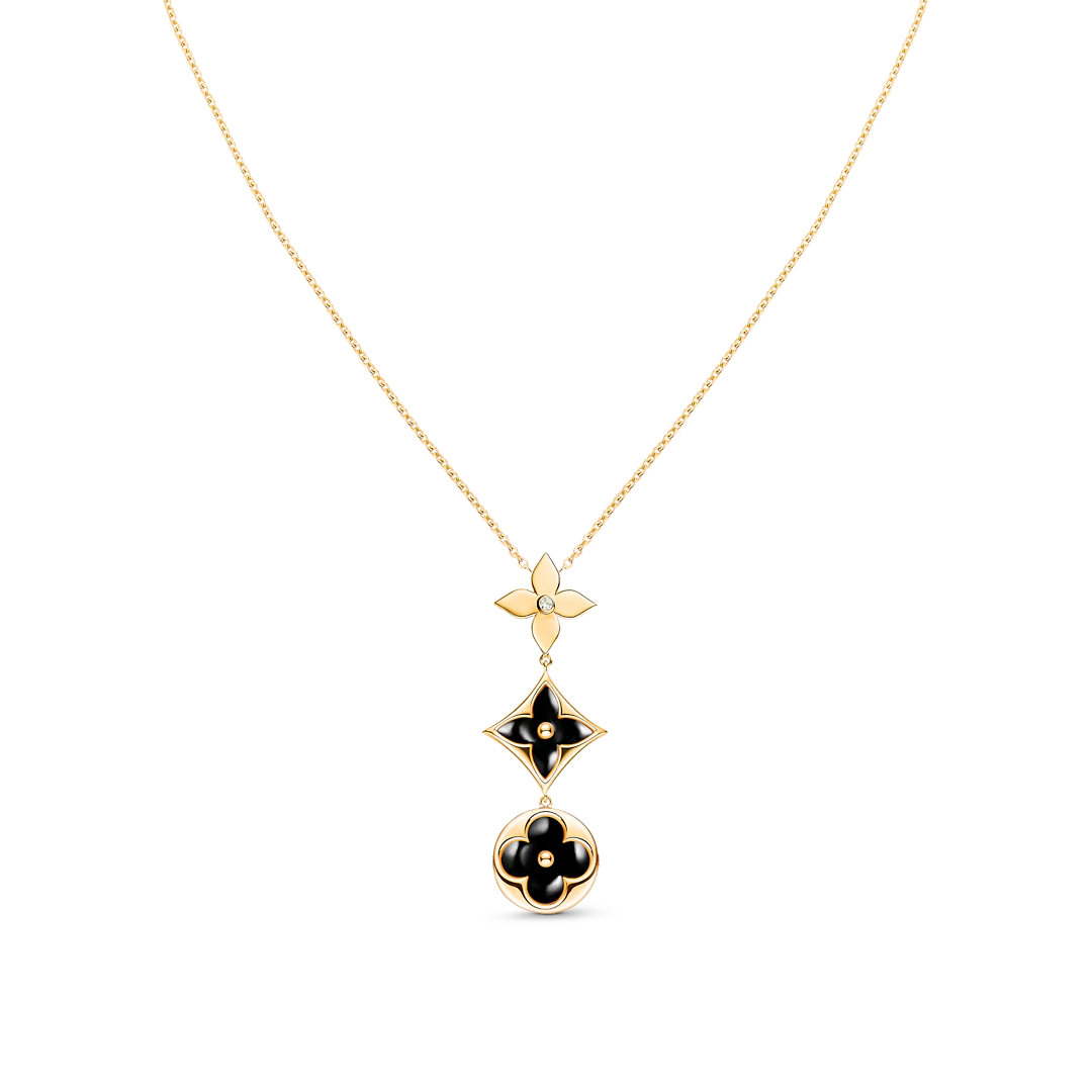 ¡®Sprite Jewelry¡¯STAR AND SUN ONYX PINK GOLD NECKLACE