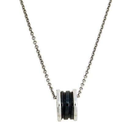 [Sprite Jewelry]ZERO 1 BLACK CERAMIC SILVER NECKLACE