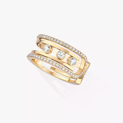 [Sprite Jewelry]Move 10th Diamond Ring in Gold