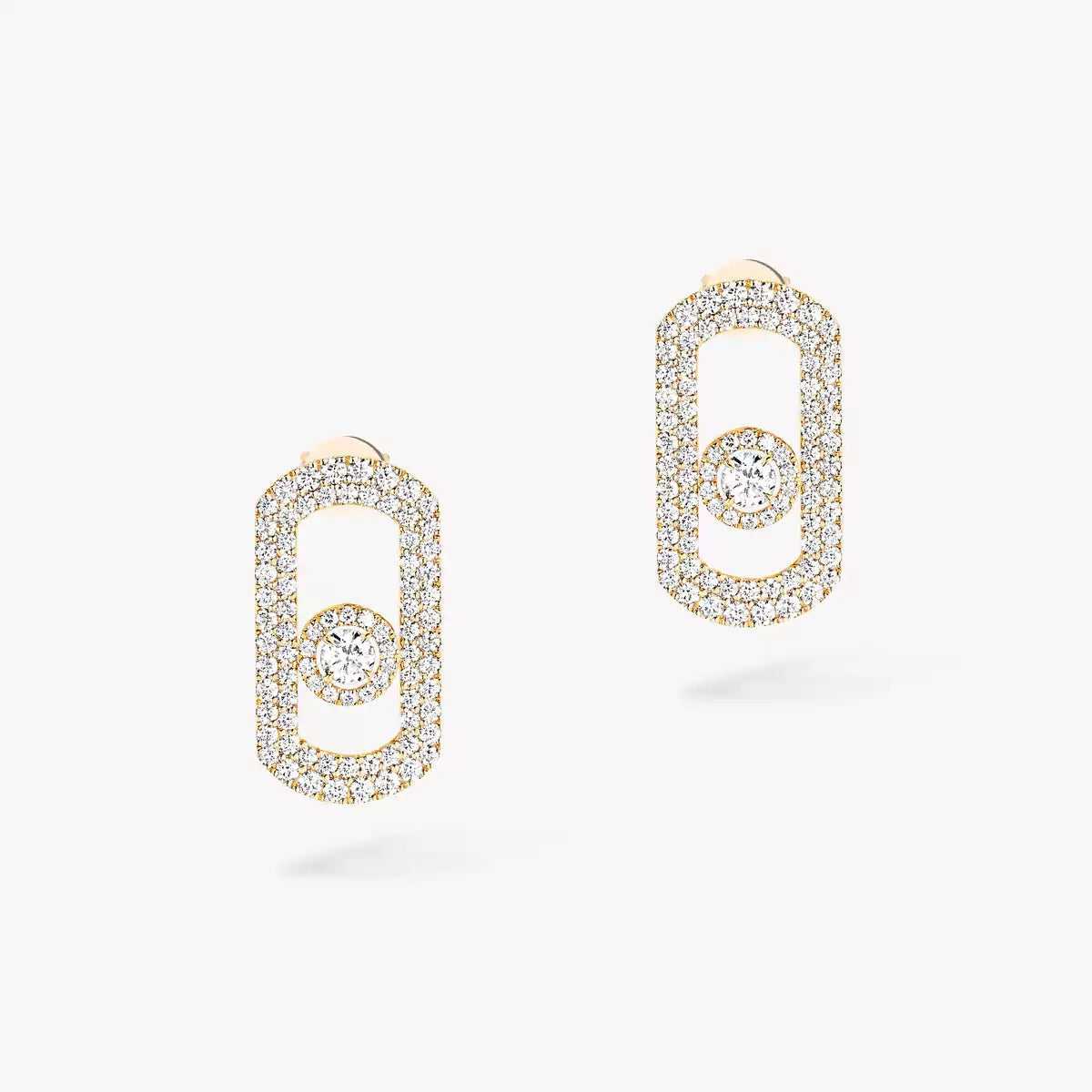 [Sprite Jewelry]So Move Pave_-Set Diamond Earrings in Silver