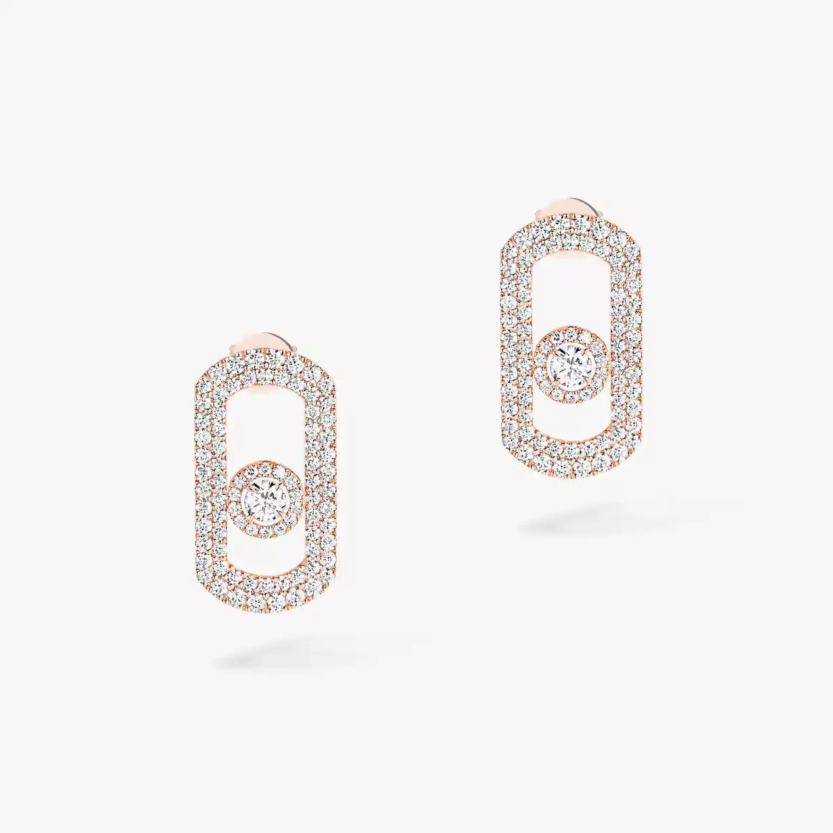 [Sprite Jewelry]So Move Pave_-Set Diamond Earrings in Silver