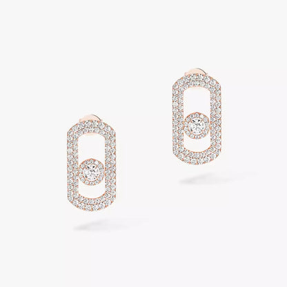 [Sprite Jewelry]So Move Pave_-Set Diamond Earrings in Silver