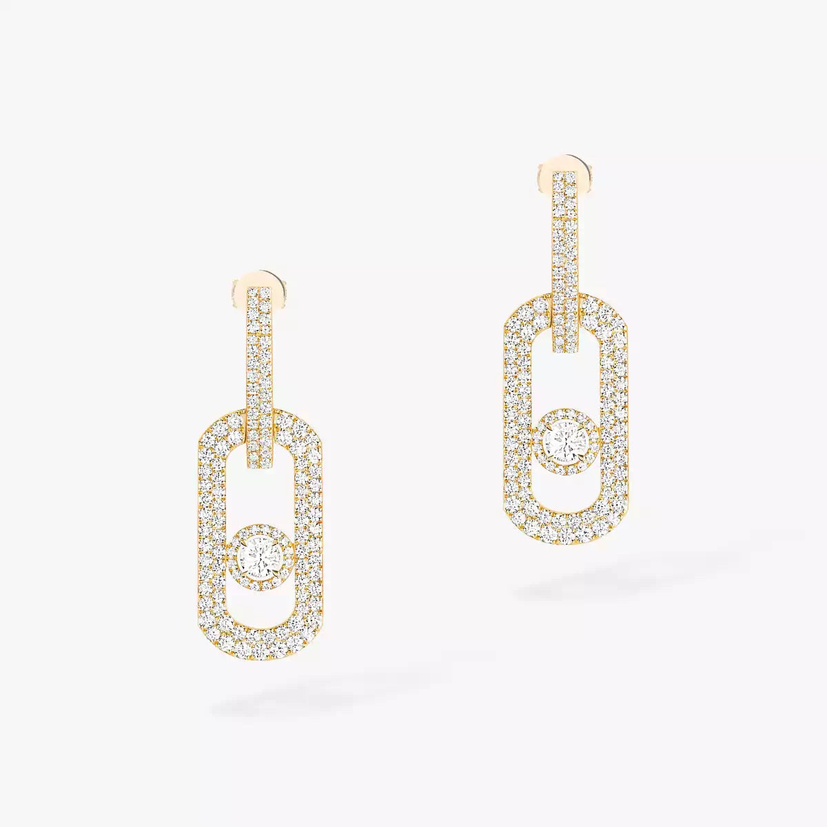 [Sprite Jewelry]So Move XL Pave_-Set Diamond Pendant Earrings
