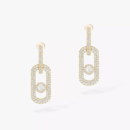 [Sprite Jewelry]So Move XL Pave_-Set Diamond Pendant Earrings