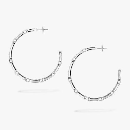 [[Sprite Jewelry]Move Link Diamond Hoop Earrings