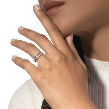 [Sprite Jewelry]Move Uno Diamond Ring in Gold