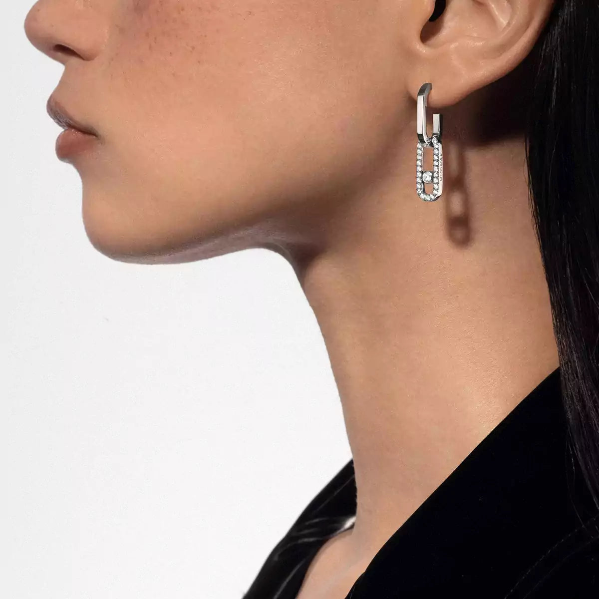 [Sprite Jewelry]Move Link Diamond Earrings