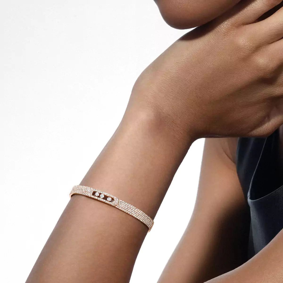 [Sprite Jewelry]Move Noa Full Pavé Diamond Bangle Bracelet