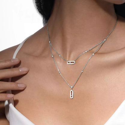 [Sprite Jewelry] Move Uno Diamond Necklace