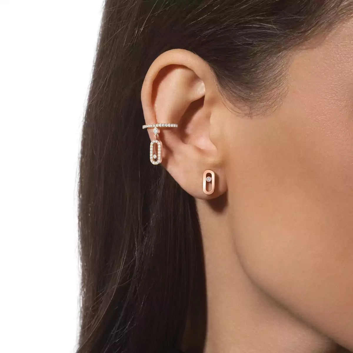 [Sprite Jewelry]Move Uno Diamond Stud Earrings
