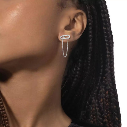[Sprite Jewelry]Move Uno Diamond Earrings
