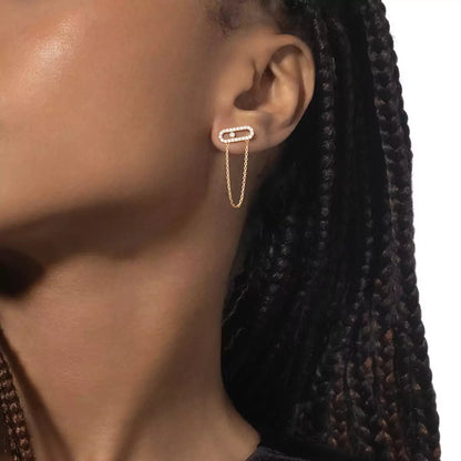 [Sprite Jewelry]Move Uno Diamond Earrings