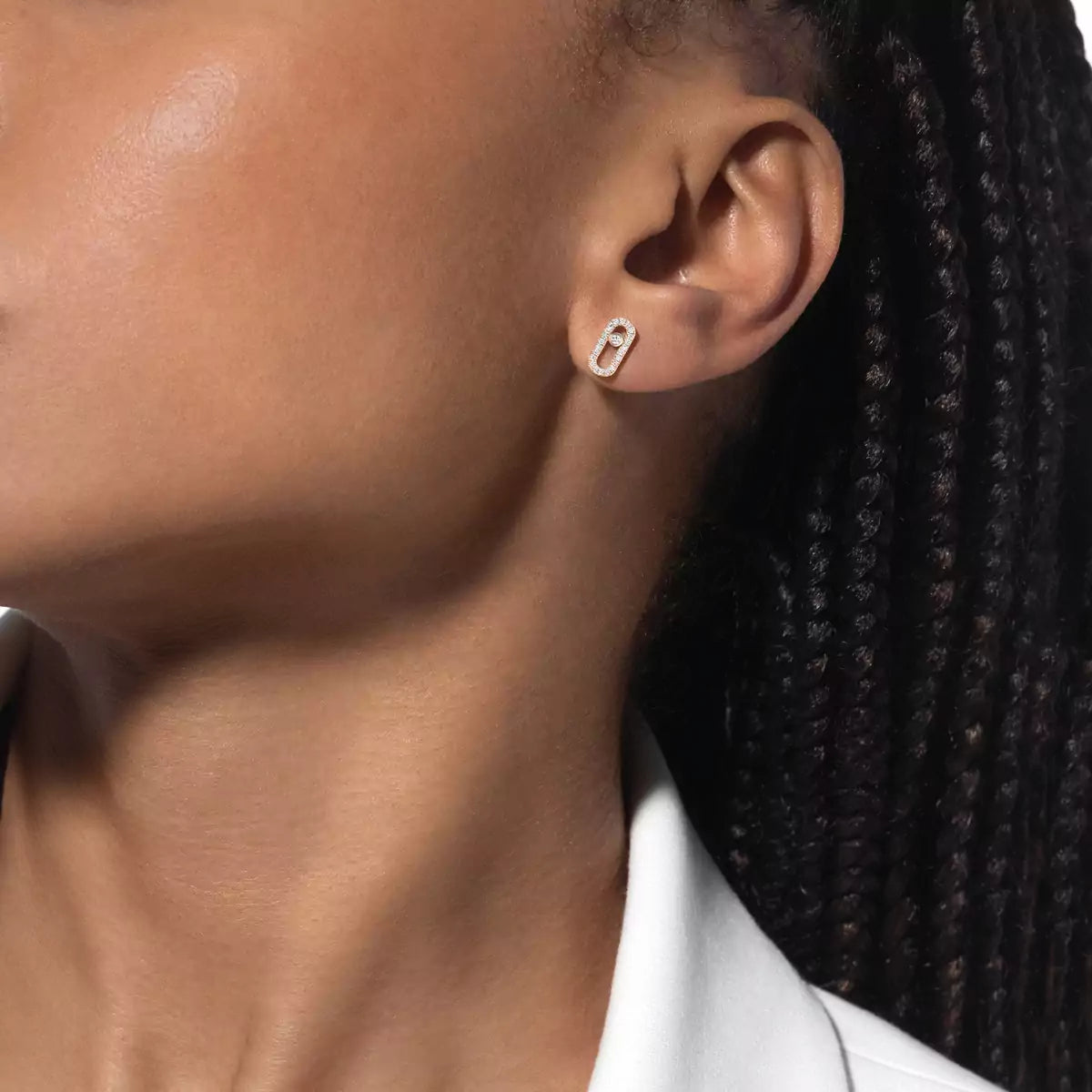 [Sprite Jewelry]Move Uno Diamond Earrings