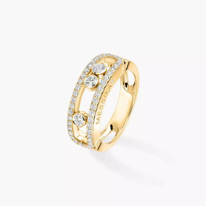 [Sprite Jewelry] Move Gold Diamond Pave_ Ring