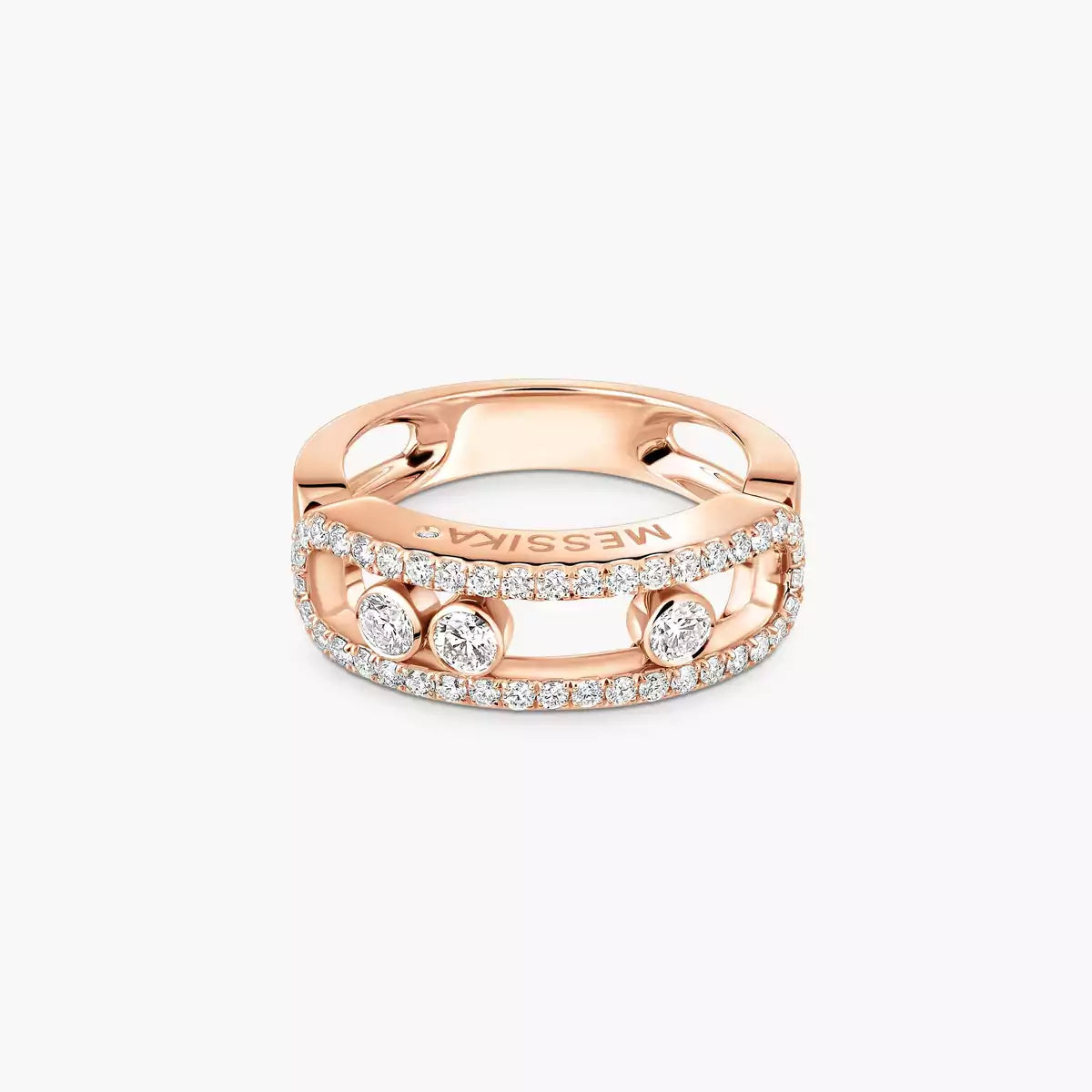 [Sprite Jewelry] Move Gold Diamond Pave_ Ring