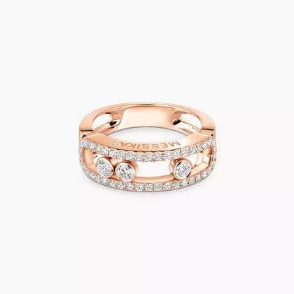 [Sprite Jewelry] Move Gold Diamond Pave_ Ring