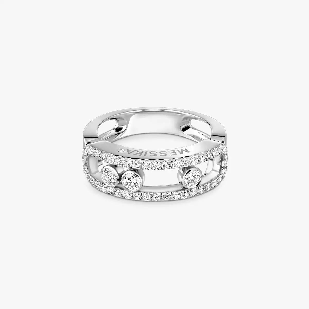 [Sprite Jewelry] Move Gold Diamond Pave_ Ring