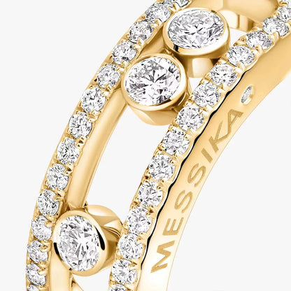 [Sprite Jewelry] Move Gold Diamond Pave_ Ring