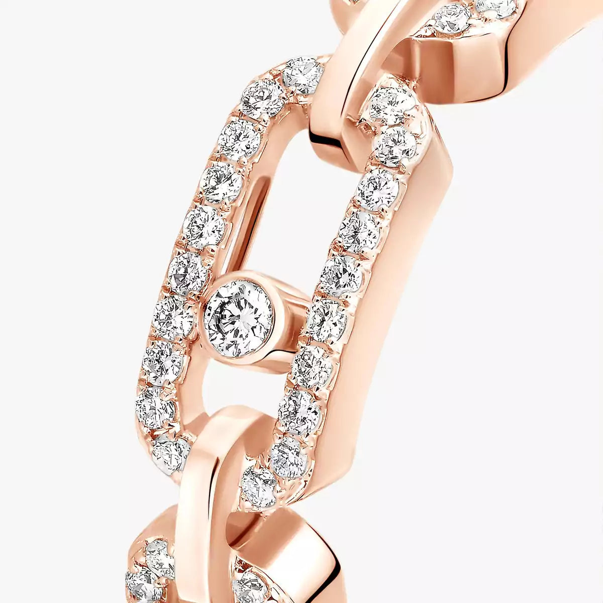 [Sprite Jewelry]Move Link Pave_-Set Diamond Ring in Gold