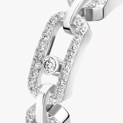 [Sprite Jewelry]Move Link Pave_-Set Diamond Ring in Gold