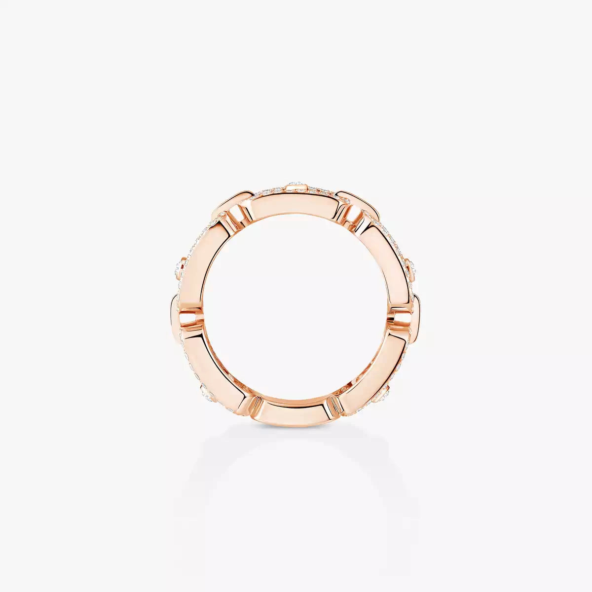 [Sprite Jewelry]Move Link Pave_-Set Diamond Ring in Gold