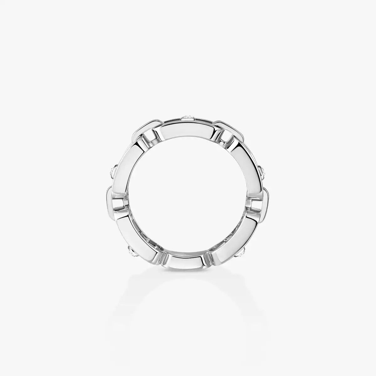 [Sprite Jewelry]Move Link Pave_-Set Diamond Ring in Gold