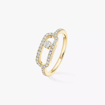 [Sprite Jewelry]Move Uno Diamond Ring in Gold