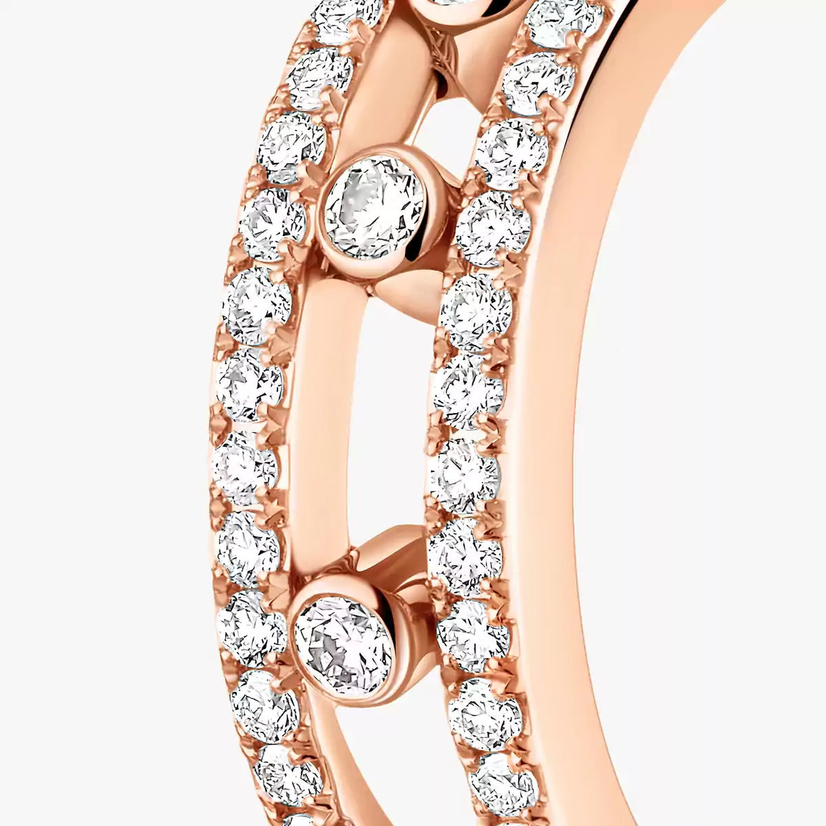 [Sprite Jewelry]Diamond Pave_ Hoop Earrings Move
