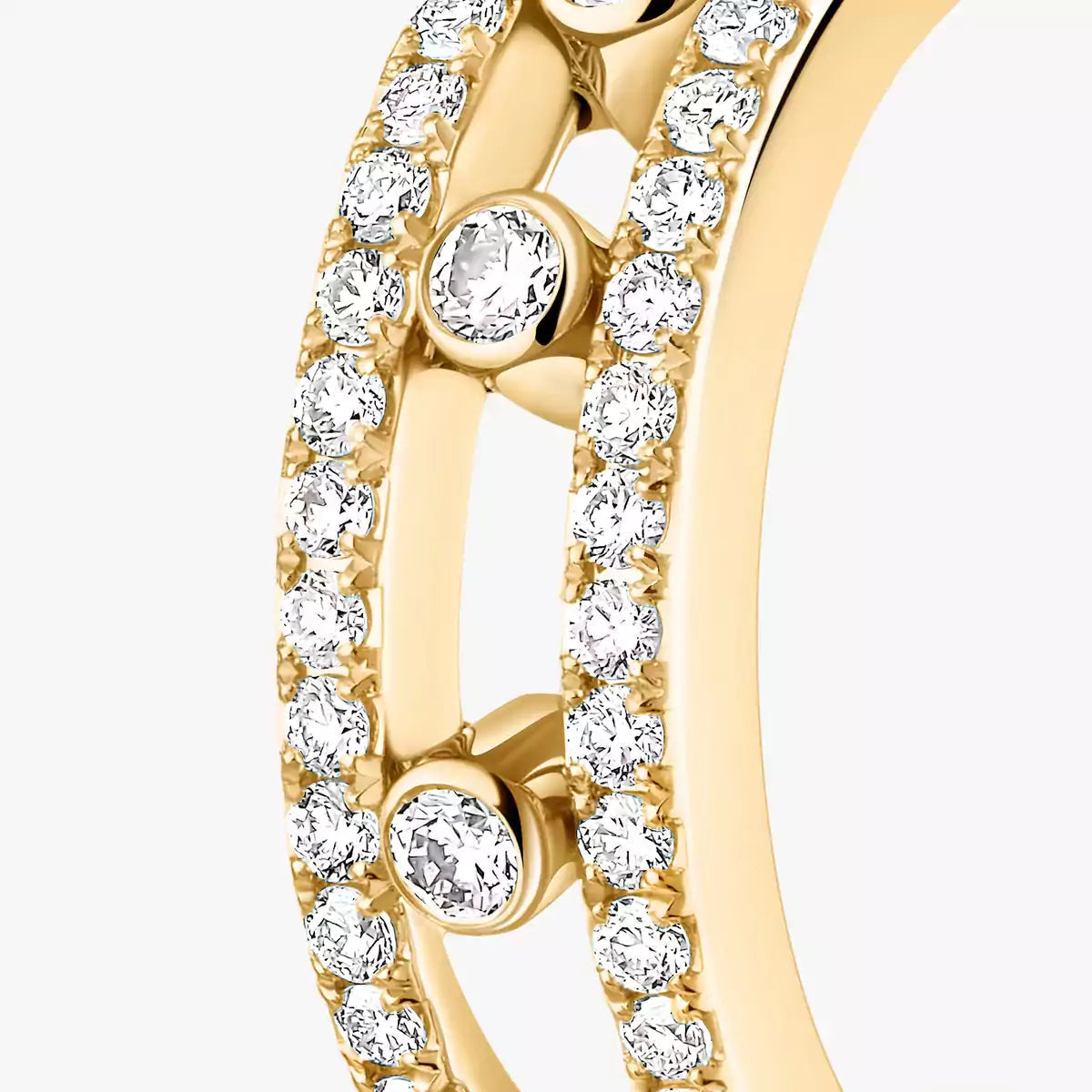 [Sprite Jewelry]Diamond Pave_ Hoop Earrings Move