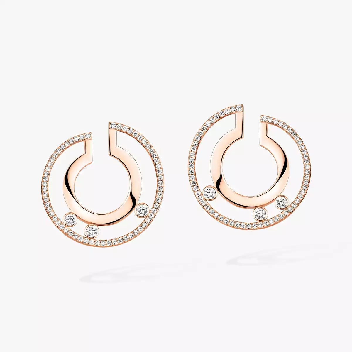 [Sprite Jewelry]Move Romane Small Diamond Hoop Earrings