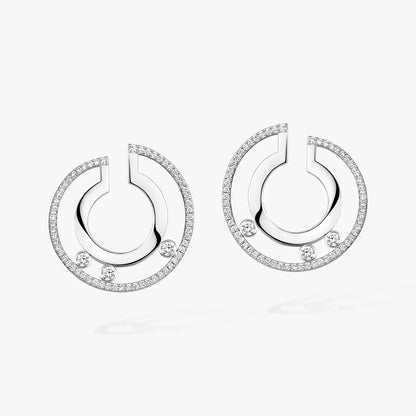 [Sprite Jewelry]Move Romane Small Diamond Hoop Earrings