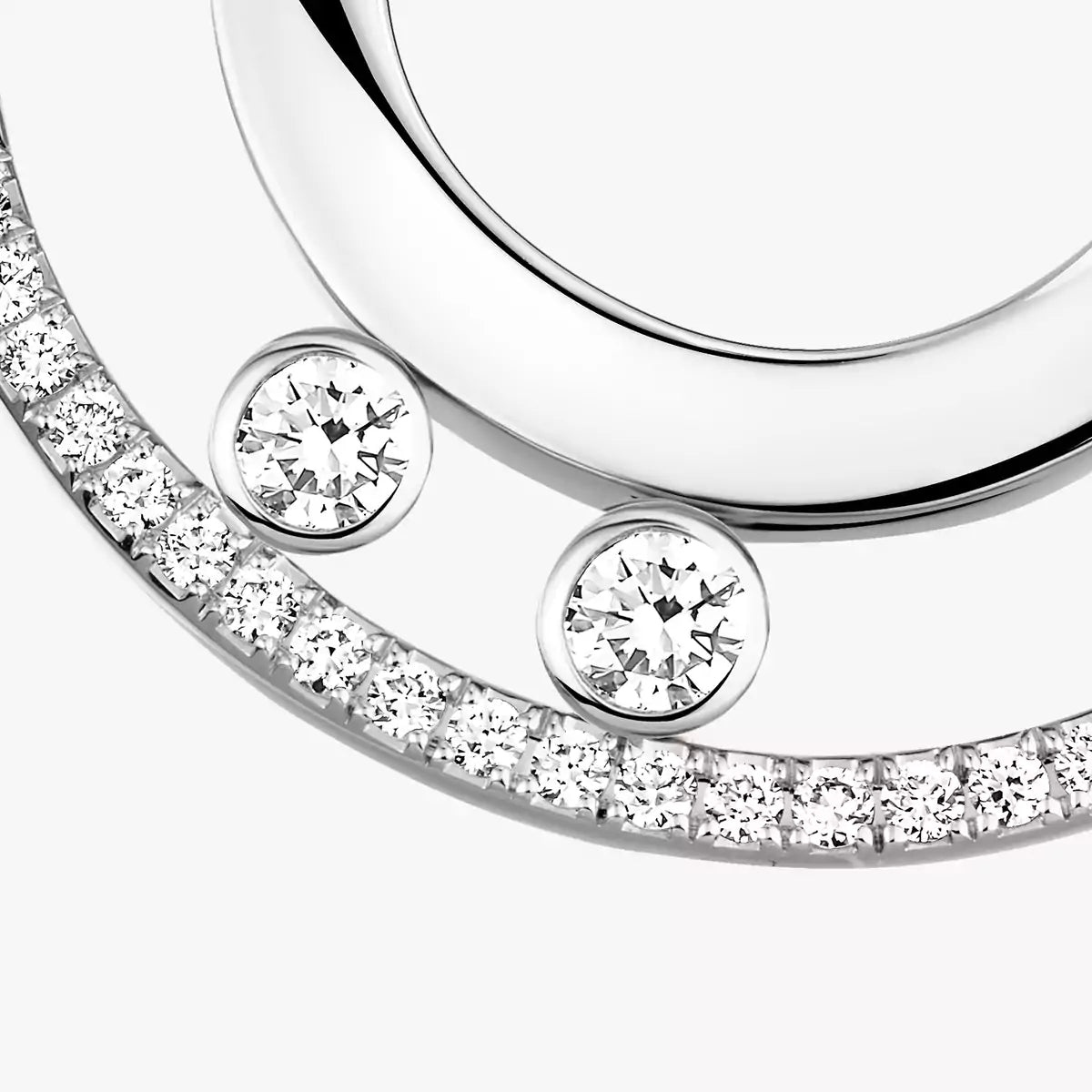[Sprite Jewelry]Move Romane Small Diamond Hoop Earrings