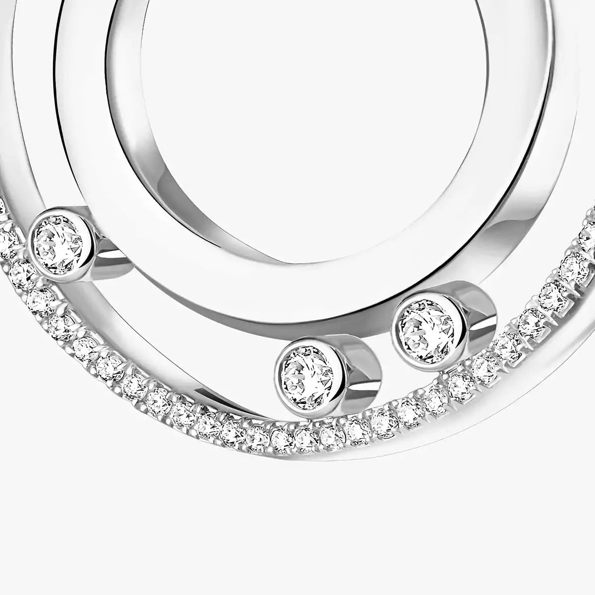 [Sprite Jewelry]Move Romane Small Diamond Hoop Earrings