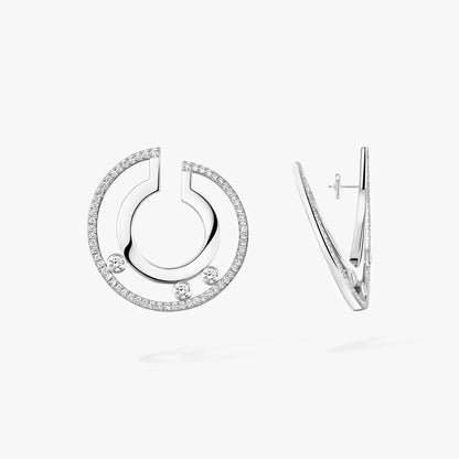 [Sprite Jewelry]Move Romane Small Diamond Hoop Earrings