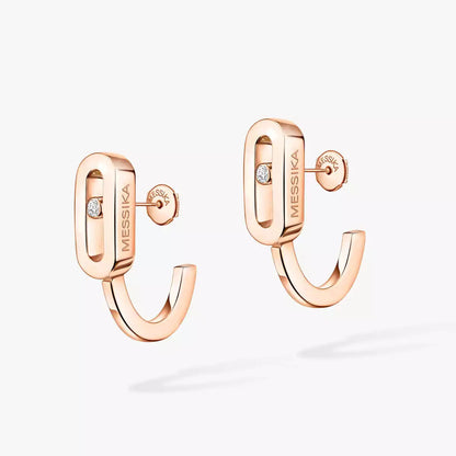 [Sprite Jewelry]Diamond Mini Hoop Earrings Move Classique