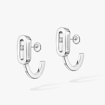 [Sprite Jewelry]Diamond Mini Hoop Earrings Move Classique