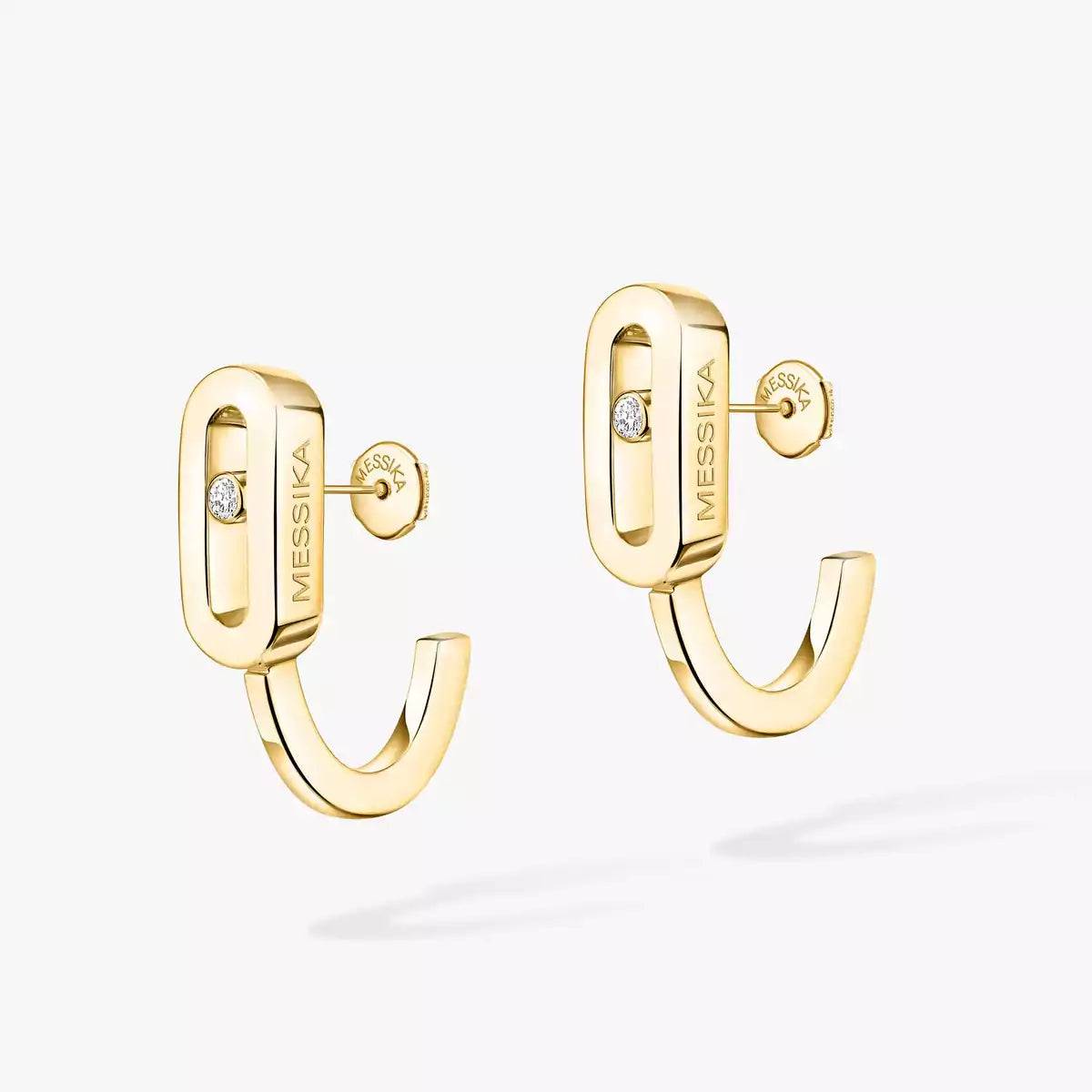 [Sprite Jewelry]Diamond Mini Hoop Earrings Move Classique