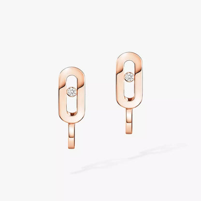 [Sprite Jewelry]Diamond Mini Hoop Earrings Move Classique
