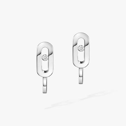 [Sprite Jewelry]Diamond Mini Hoop Earrings Move Classique