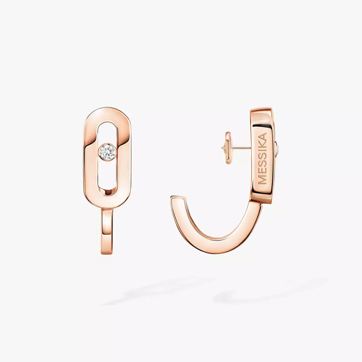 [Sprite Jewelry]Diamond Mini Hoop Earrings Move Classique