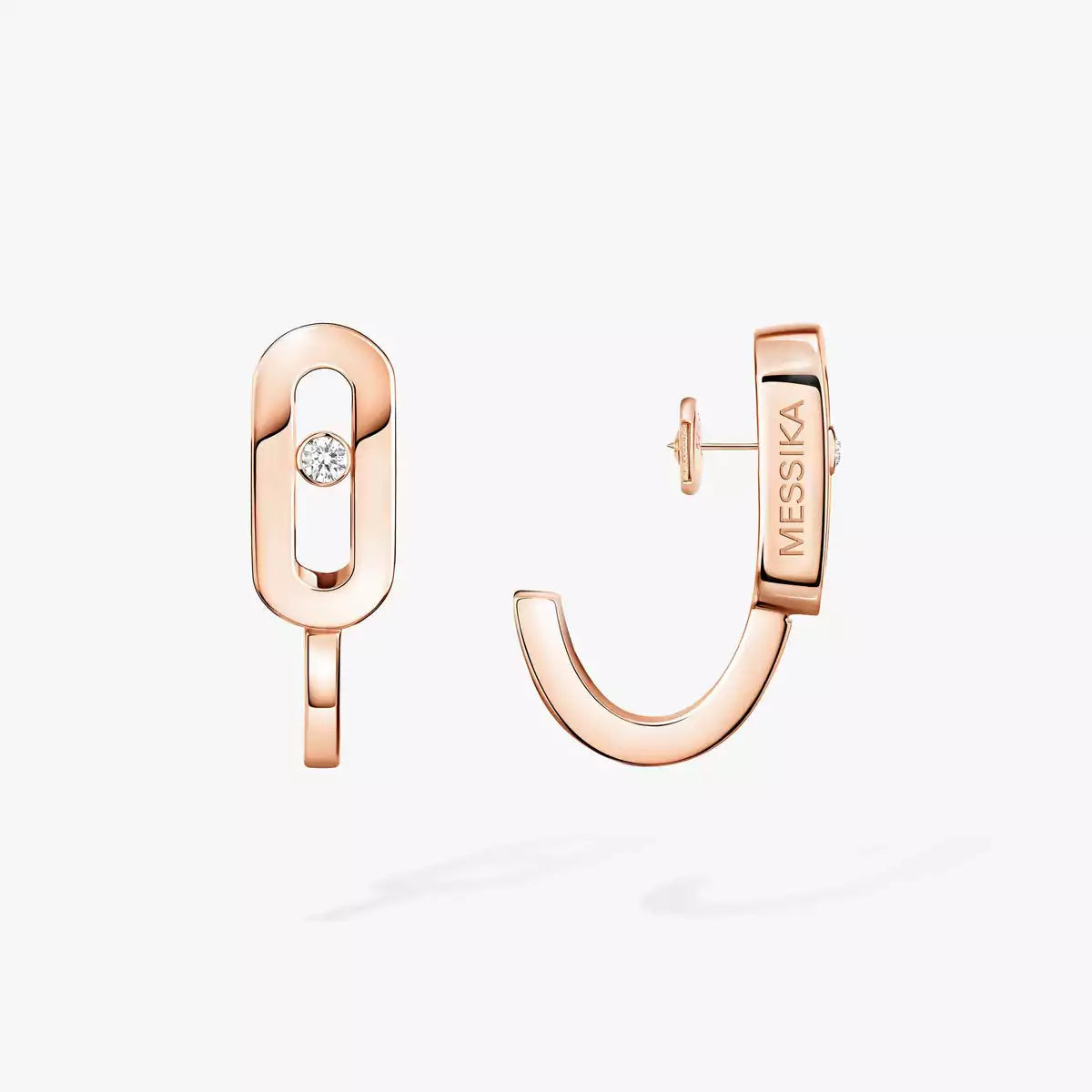 [Sprite Jewelry]Diamond Mini Hoop Earrings Move Classique