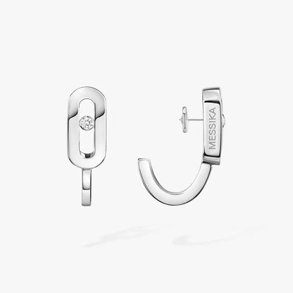 [Sprite Jewelry]Diamond Mini Hoop Earrings Move Classique