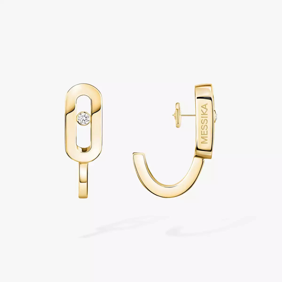 [Sprite Jewelry]Diamond Mini Hoop Earrings Move Classique